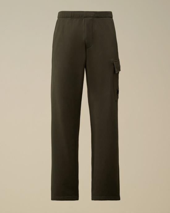  씨피 컴퍼니 다이애그널 레이즈드 플리스 카고 스웨트팬츠 19CMSP141A 005086W 978 DARK SHADOW DOM