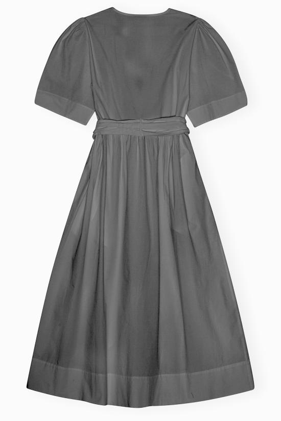 26SS 가니 스트레치 코튼 드레스 W0842 099 BLACK DOM - GANNI