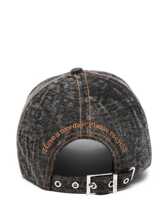  가니 볼캡 A6921 006 WASHED BLACK DOM - GANNI