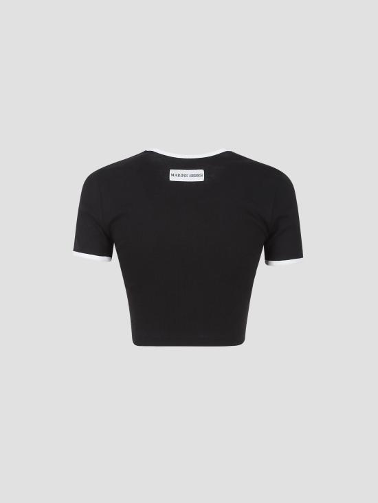 25FW 마린세르 셔츠 WTO087ACJER0008 BK96 BLACK WHITE - MARINE SERRE