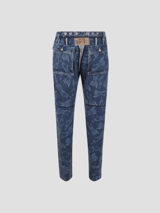 25FW 디스퀘어드2 스트레이트 팬츠 S72KA1308D30025 470 NAVY BLUE - DSQUARED2