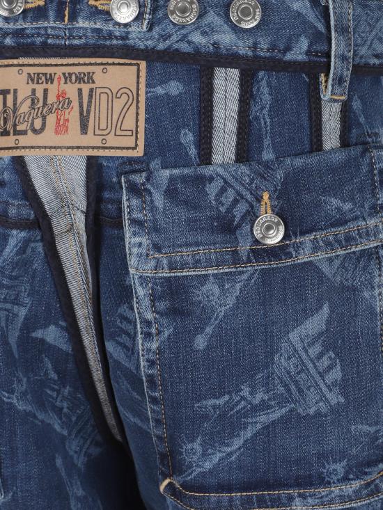 25FW 디스퀘어드2 스트레이트 팬츠 S72KA1308D30025 470 NAVY BLUE - DSQUARED2