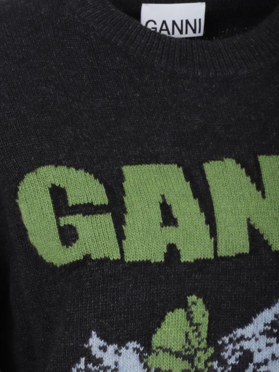 25FW 가니 후드 티셔츠 K2597 252 PHANTOM - GANNI