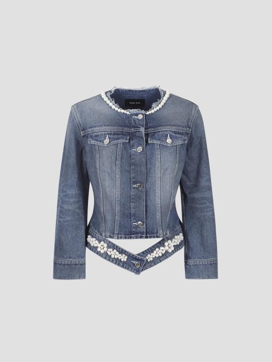 25FW 시몬로샤 자켓 6135TB1231D DIST BL PRL DISTRESSED BLUE PEARL