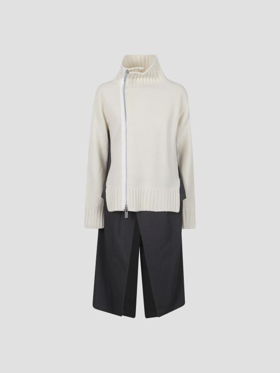 25FW 사카이 원피스 2508123 156 OFF WHITE GRAY