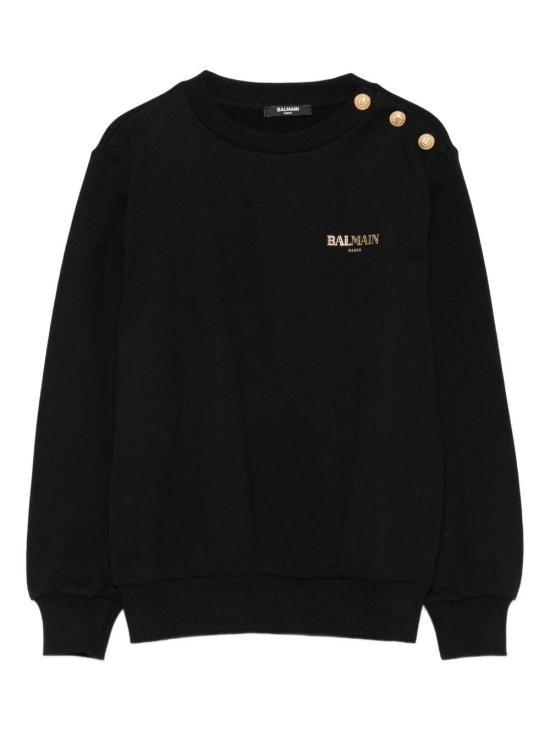 25FW [키즈] 발망 니트/스웻셔츠 BX4R10Z3183 930OR BLACK GOLD