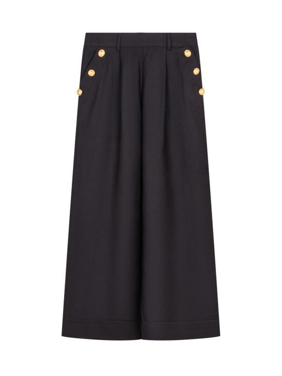 25FW [키즈] 발망 스트레이트 팬츠 BX6A20I0196 930OR BLACK GOLD