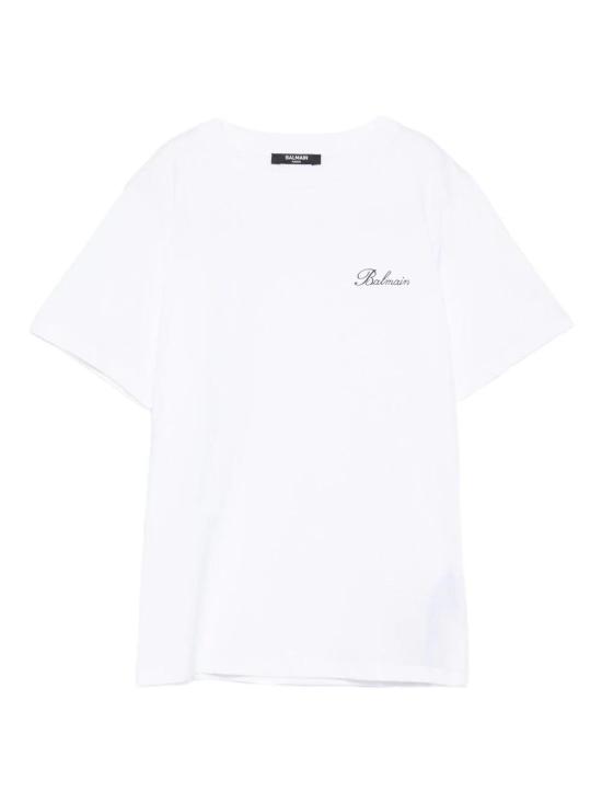 25FW [키즈] 발망 티셔츠 BX8Q01Z3186 100NE WHITE BLACK