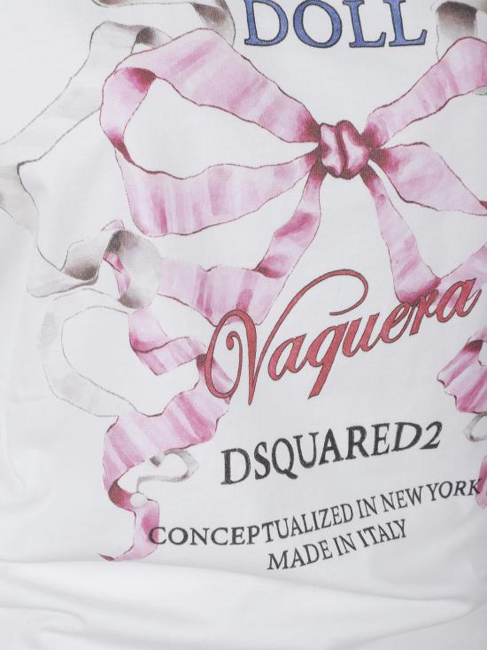 25FW 디스퀘어드2 반팔 티셔츠 S72GD0590D20020 100 WHITE - DSQUARED2