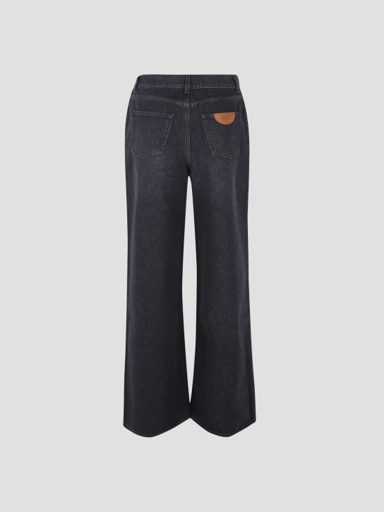 25FW 끌로에 데님 팬츠 CH25ADP02156 075 ONYX BLACK - CHLOE