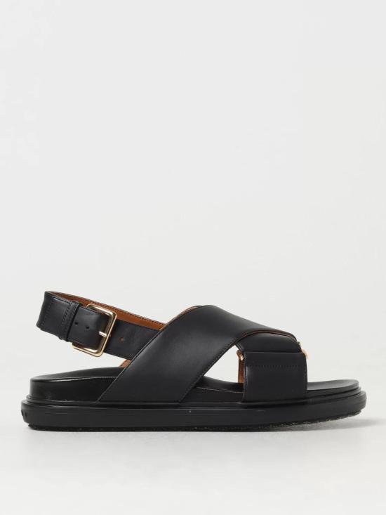 25FW 마르니 뮬/슬리퍼 FBMS015701P3614 00N99 BLACK