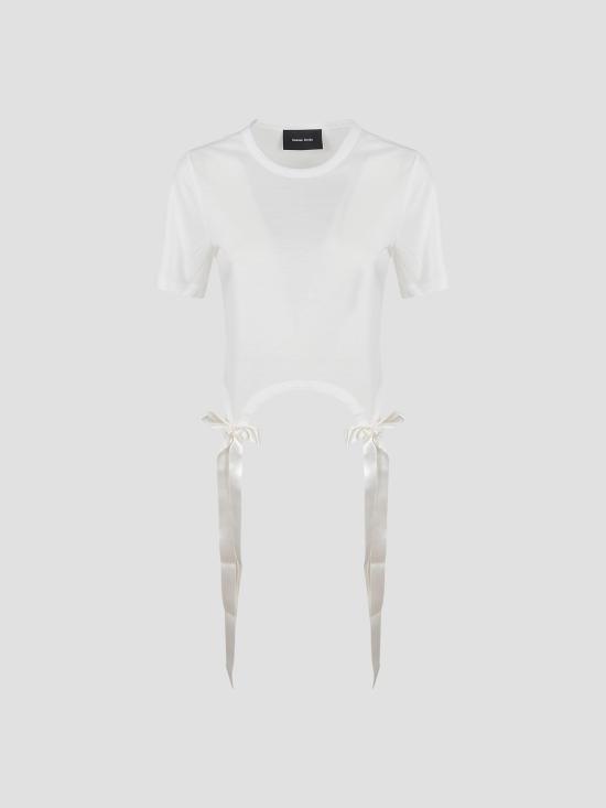 25FW 시몬로샤 반팔 티셔츠 52230571 IVORY BEIGE