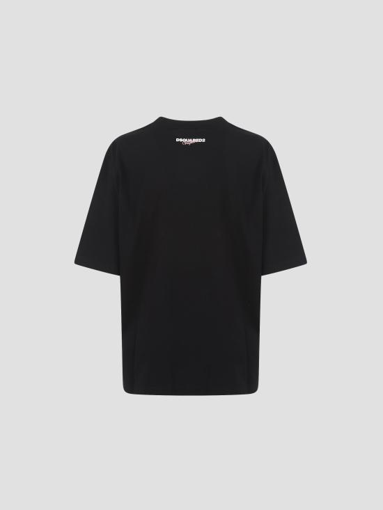 25FW 디스퀘어드2 반팔 티셔츠 S71GD1598D20020 900 BLACK - DSQUARED2