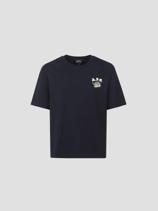 25FW 아페쎄 반팔 티셔츠 COHGSM26530 IAK DARK NAVY