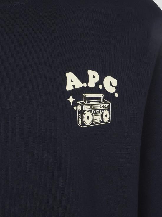 25FW 아페쎄 반팔 티셔츠 COHGSM26530 IAK DARK NAVY - A.P.C.