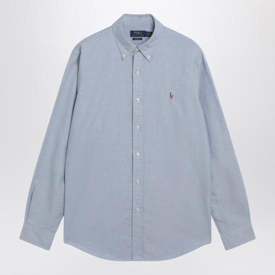 26SS 폴로 랄프로렌 컬러 포니 자수 커스텀 핏 버튼 다운 셔츠 710792041002CO Blue