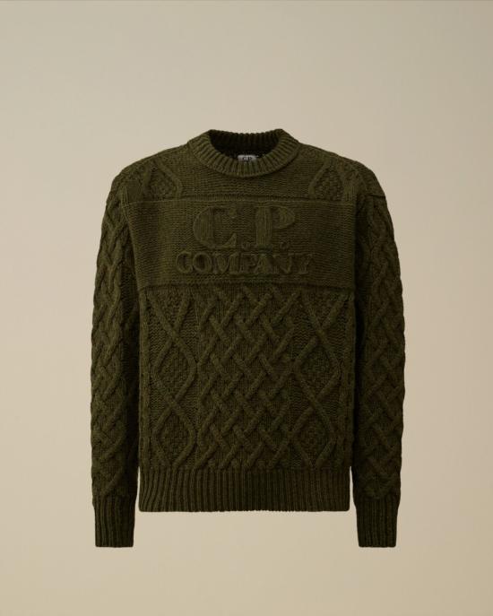  씨피 컴퍼니 스웨터 19CMKN289A 110508A 683 IVY GREEN DOM