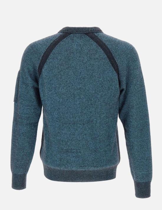  씨피 컴퍼니 플리스 니트 크루넥 스웨터 19CMKN252A 006170A 815 AEGEAN BLUE DOM - C.P. COMPANY