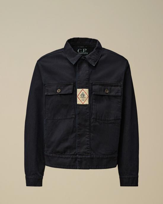  씨피 컴퍼니 데님 자켓 19CMOW147A 110466W D08 DENIM BLUE DOM