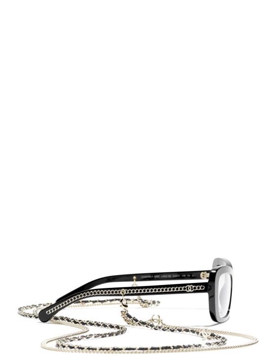 26FW 샤넬 선글라스 CH5553 C622SB BLACK - CHANEL