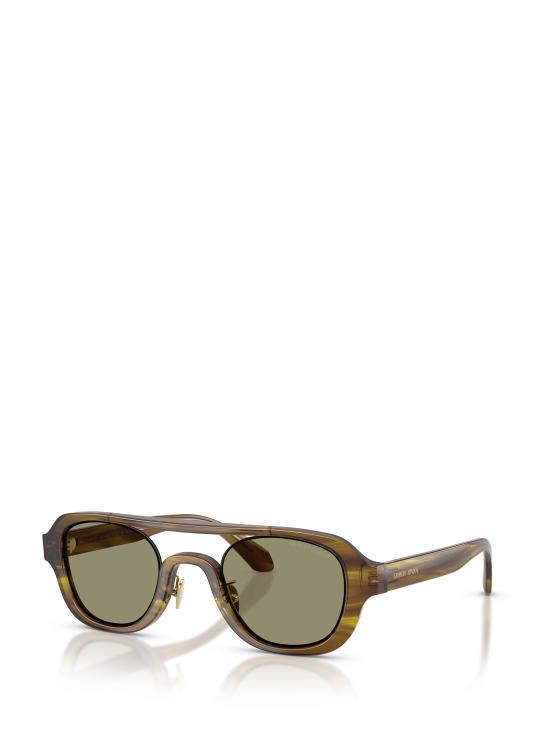 26FW 조르지오 아르마니 선글라스 AR8247 63302A STRIPED BROWN LIGHT - GIORGIO ARMANI