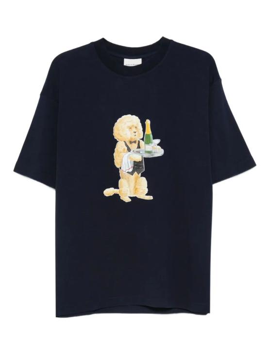 25FW 드롤드무슈 반팔 티셔츠 I TS271 CO002 NY NY NAVY