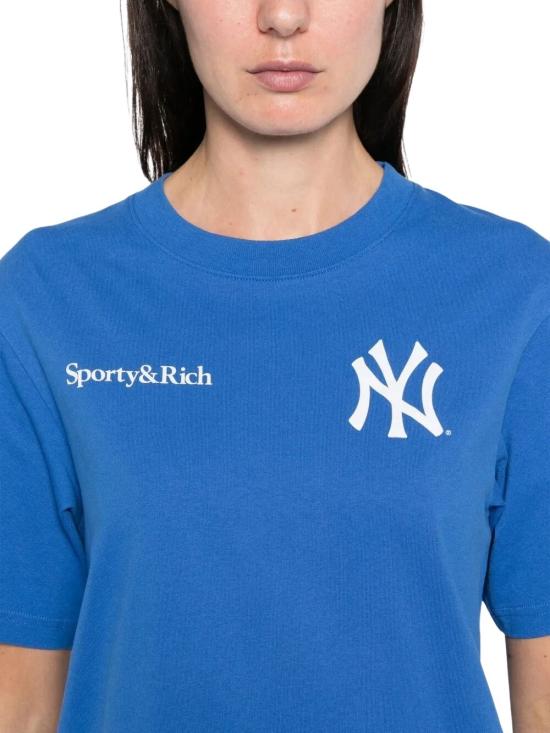 25FW 스포티앤리치 반팔 티셔츠 TO043623633BL120 TEAM BLUE - SPORTY & RICH