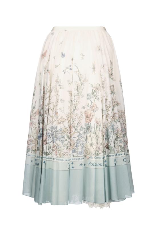 25FW 디올 롱 스커트 551J21A3B35 0864 FANTAISIE - DIOR