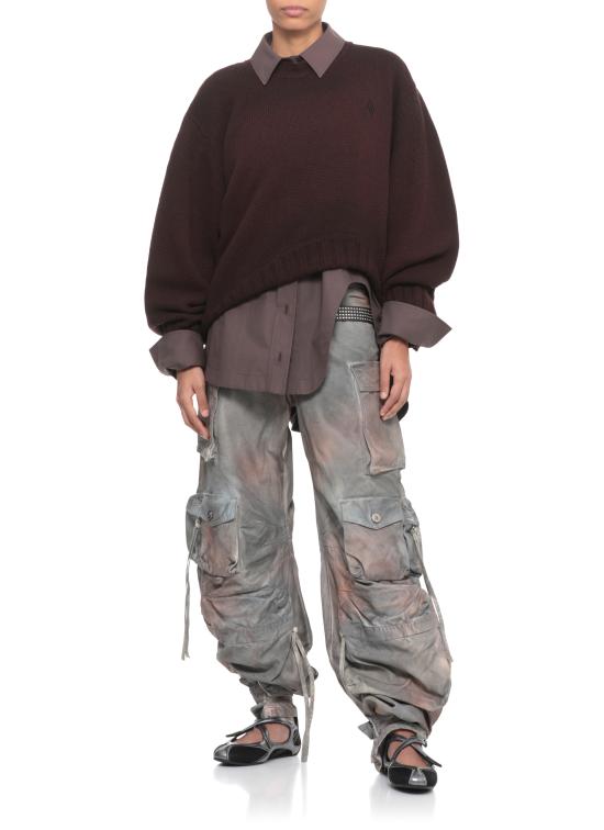 25FW 디 아티코 스웨터 251WCK00126 KWS008SP064 Brown - THE ATTICO