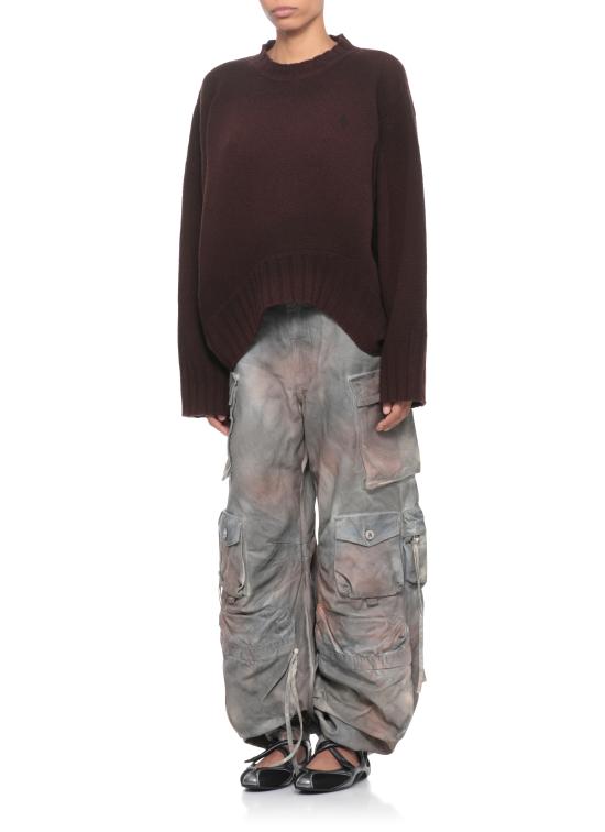 25FW 디 아티코 스웨터 251WCK00126 KWS008SP064 Brown - THE ATTICO