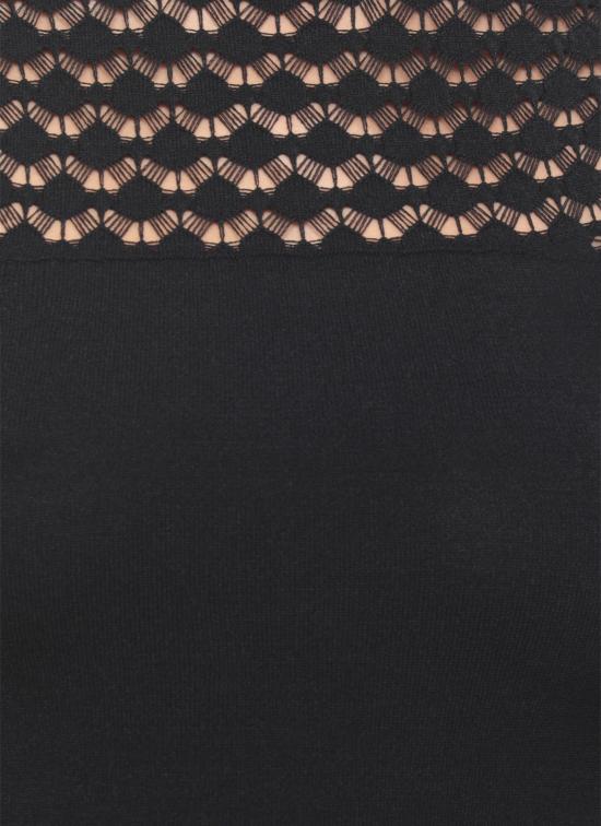 25FW 랑방 미디 원피스 RWDR0045 K076H2510 Black - LANVIN