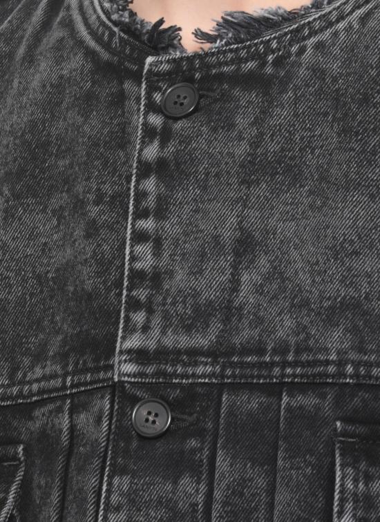 25FW 랑방 데님 자켓 RMJA0317 D092H2510 Black - LANVIN