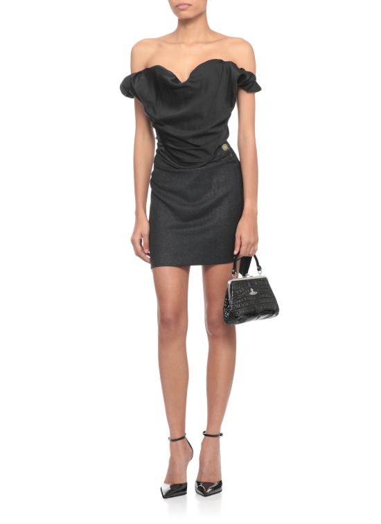 25FW 비비안웨스트우드 미디 스커트 1K01002C W0173P403 Grey - VIVIENNE WESTWOOD