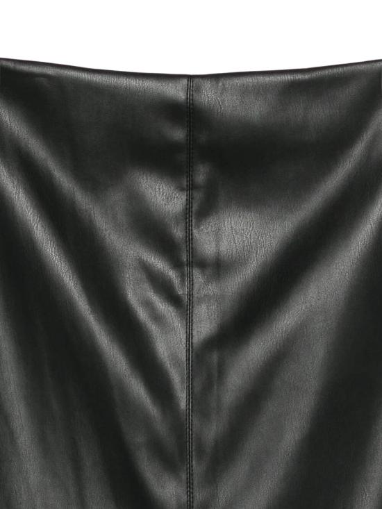 25FW 누드 미디 스커트 1103W25605 09 BLACK - NUDE