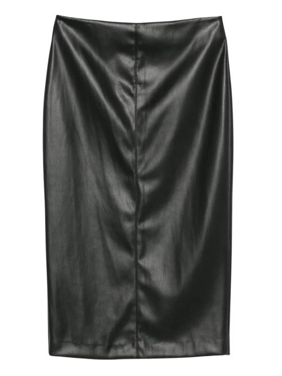 25FW 누드 미디 스커트 1103W25605 09 BLACK