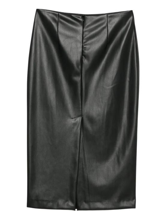 25FW 누드 미디 스커트 1103W25605 09 BLACK - NUDE