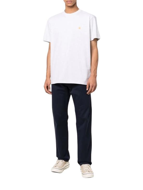 25FW 칼하트 반팔 티셔츠 I026391 00JXX ASH HEATHER GOLD - CARHARTT