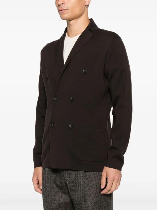 25FW 필리포 드 로렌티스 가디건 RJMLDPT WM14M 280 CHOCOLATE - FILIPPO DE LAURENTIIS