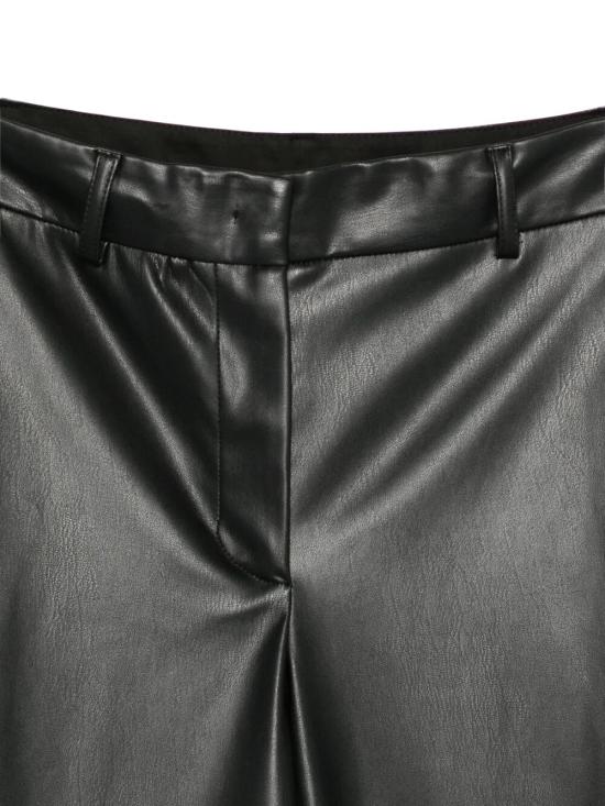 25FW 누드 가죽 팬츠 1103W25608 09 BLACK - NUDE