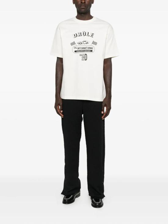 25FW 드롤드무슈 반팔 티셔츠 I TS279 CO195 OW OW OFF WHITE - DROLE DE MONSIEUR
