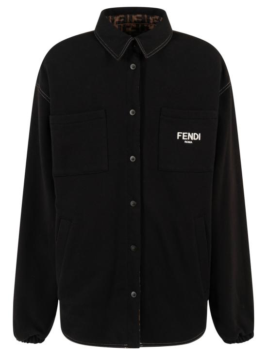 25FW [키즈] 펜디 자켓 JUA129 AJ2U F11FU BLACK ZUCCA