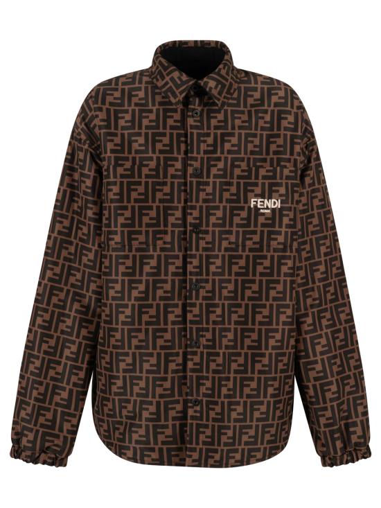 25FW [키즈] 펜디 자켓 JUA129 AJ2U F11FU BLACK ZUCCA - FENDI