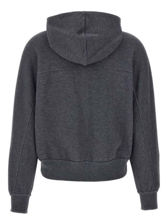 25FW 브루넬로 쿠치넬리 후드 티셔츠 MG927VD106 C080 Grey - BRUNELLO CUCINELLI
