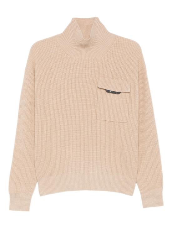 25FW 브루넬로 쿠치넬리 터틀넥 M12721704P C057 Beige