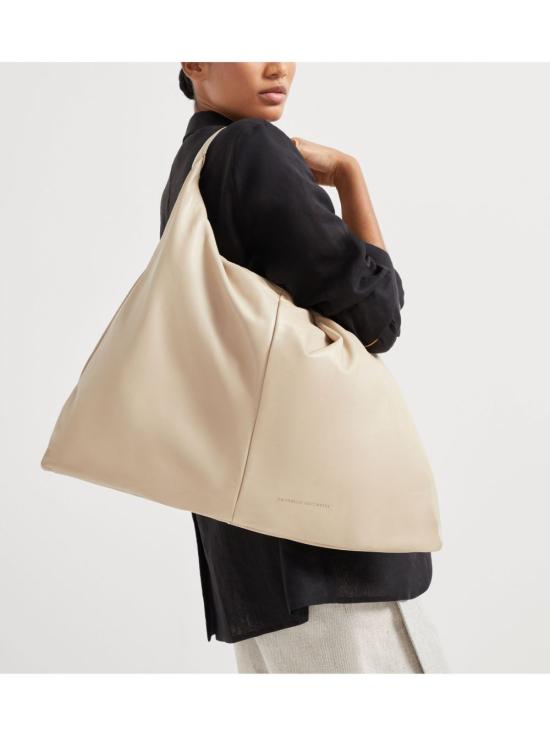 25FW 브루넬로 쿠치넬리 숄더백 MBFOD2664 C3251 Beige - BRUNELLO CUCINELLI