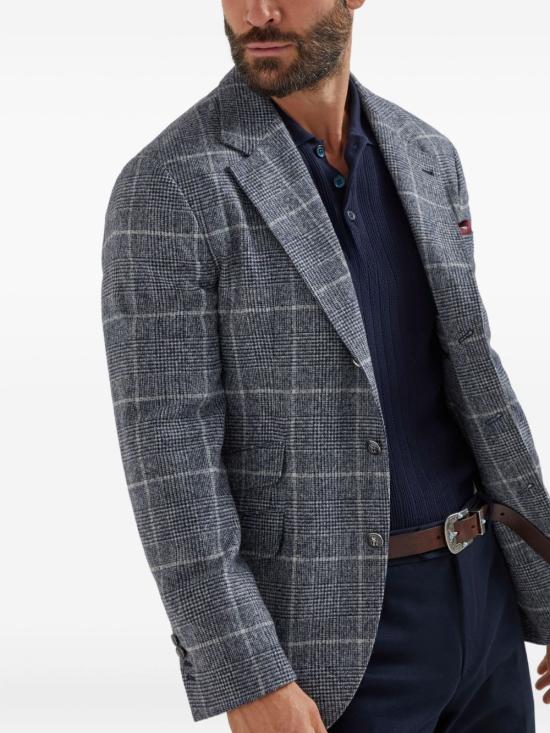 25FW 브루넬로 쿠치넬리 폴로 티셔츠 M29203535 CW425 Blue - BRUNELLO CUCINELLI