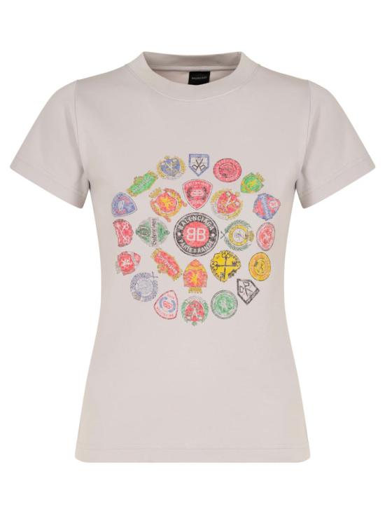 25FW 발렌시아가 반팔 티셔츠 850263 TTVH6 9012 WHITE