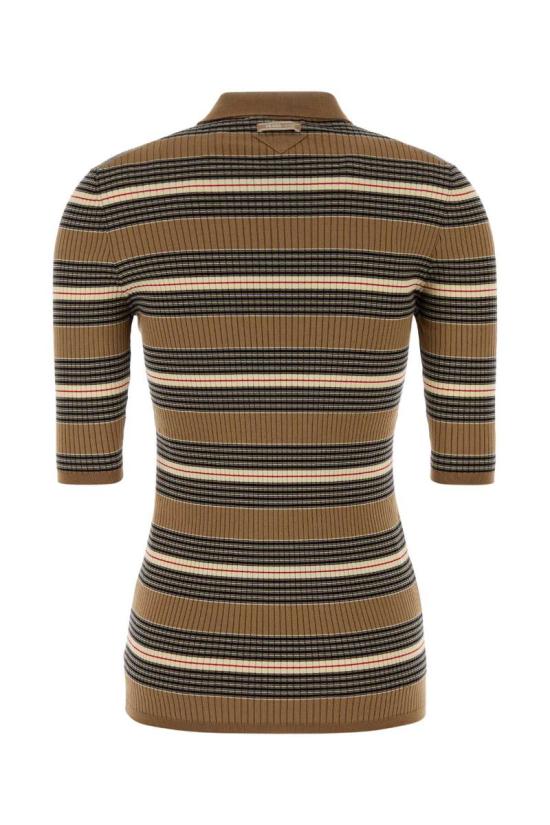 25FW 프라다 반팔 티셔츠 P24R2USOOO17KJ F0040 STRIPPED - PRADA