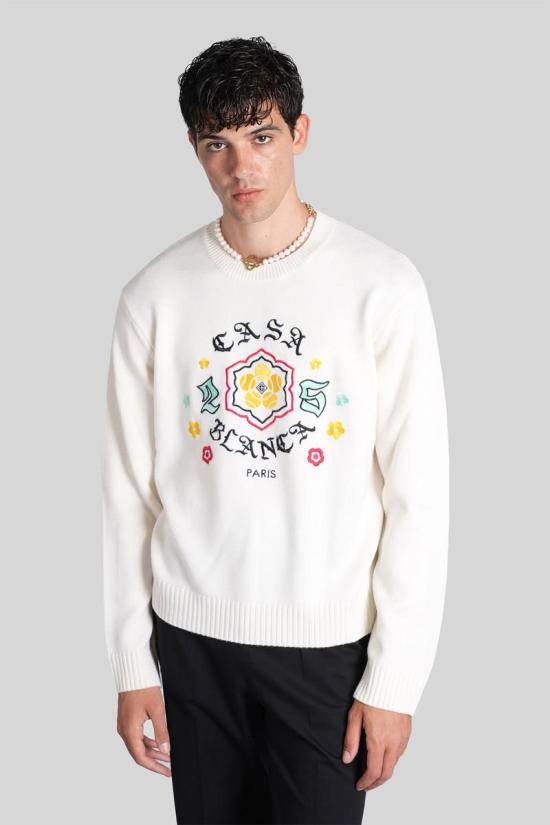 25FW 카사블랑카 스웨터 425789 M AW25 KW 1105 Beige