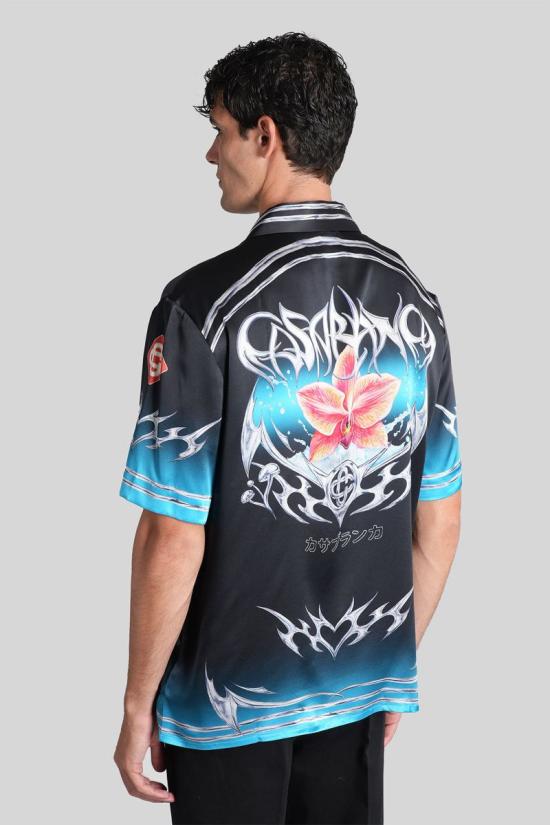 25FW 카사블랑카 긴팔 셔츠 425783 M AW25 SH 003 Black - CASABLANCA